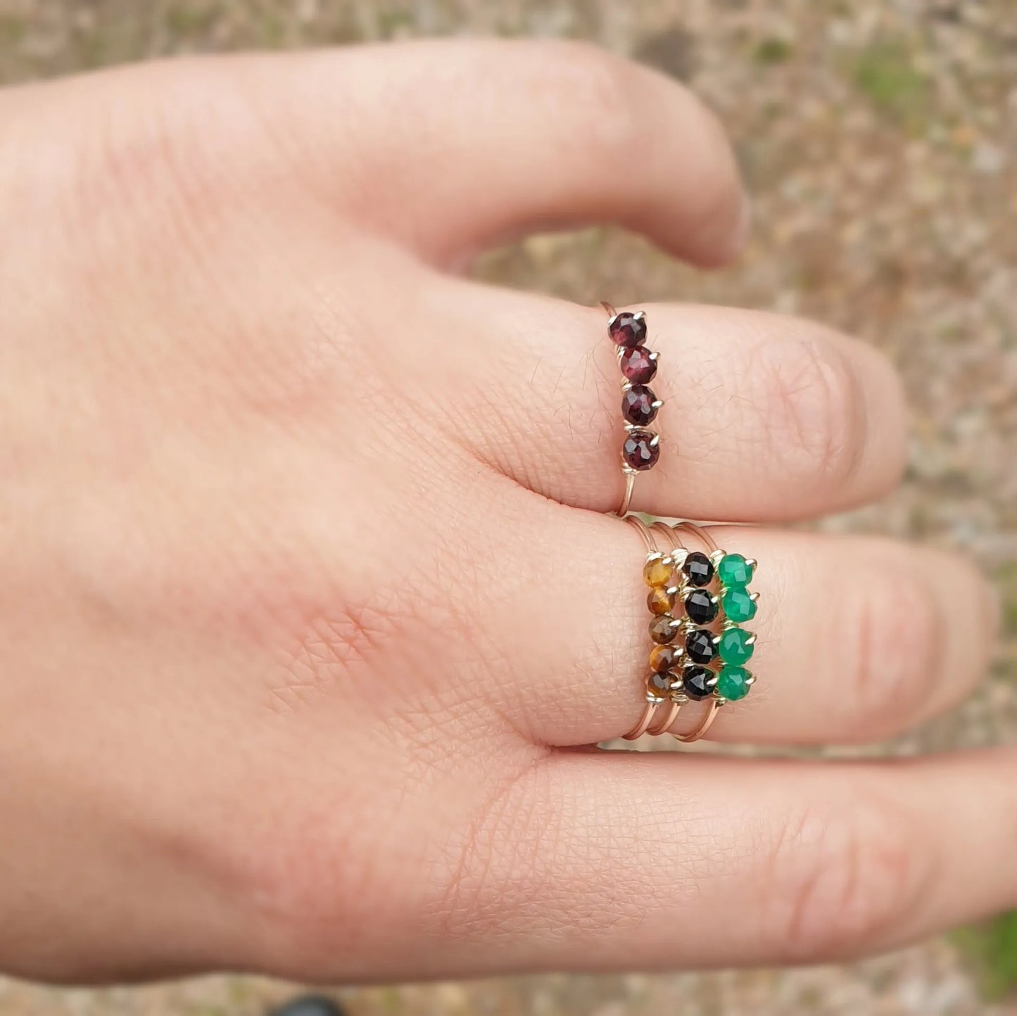 PETRA – Bague Gold Filled 14K ou Argent 925