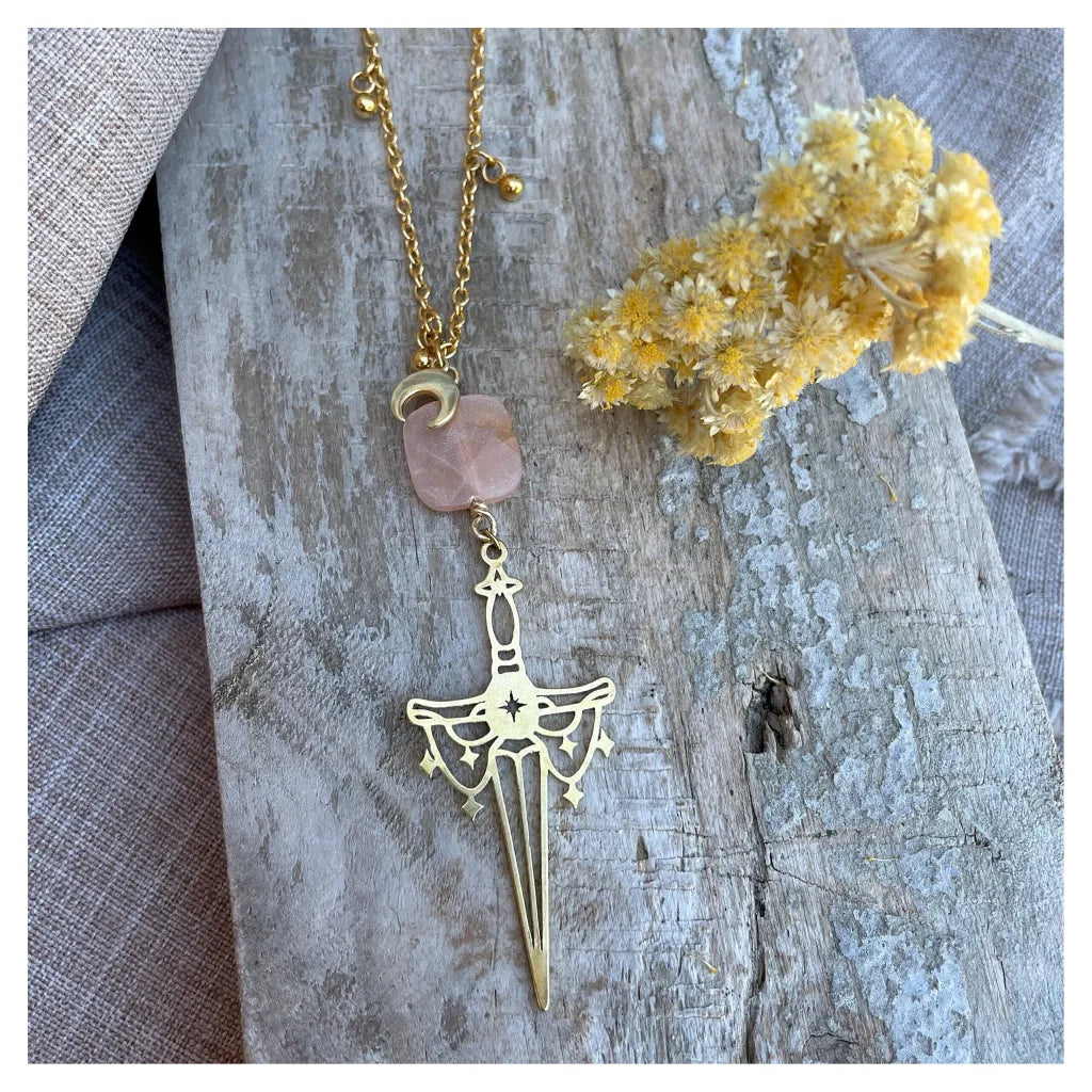 ATHAME – Le Collier (disponible également en Améthyste et Labradorite)