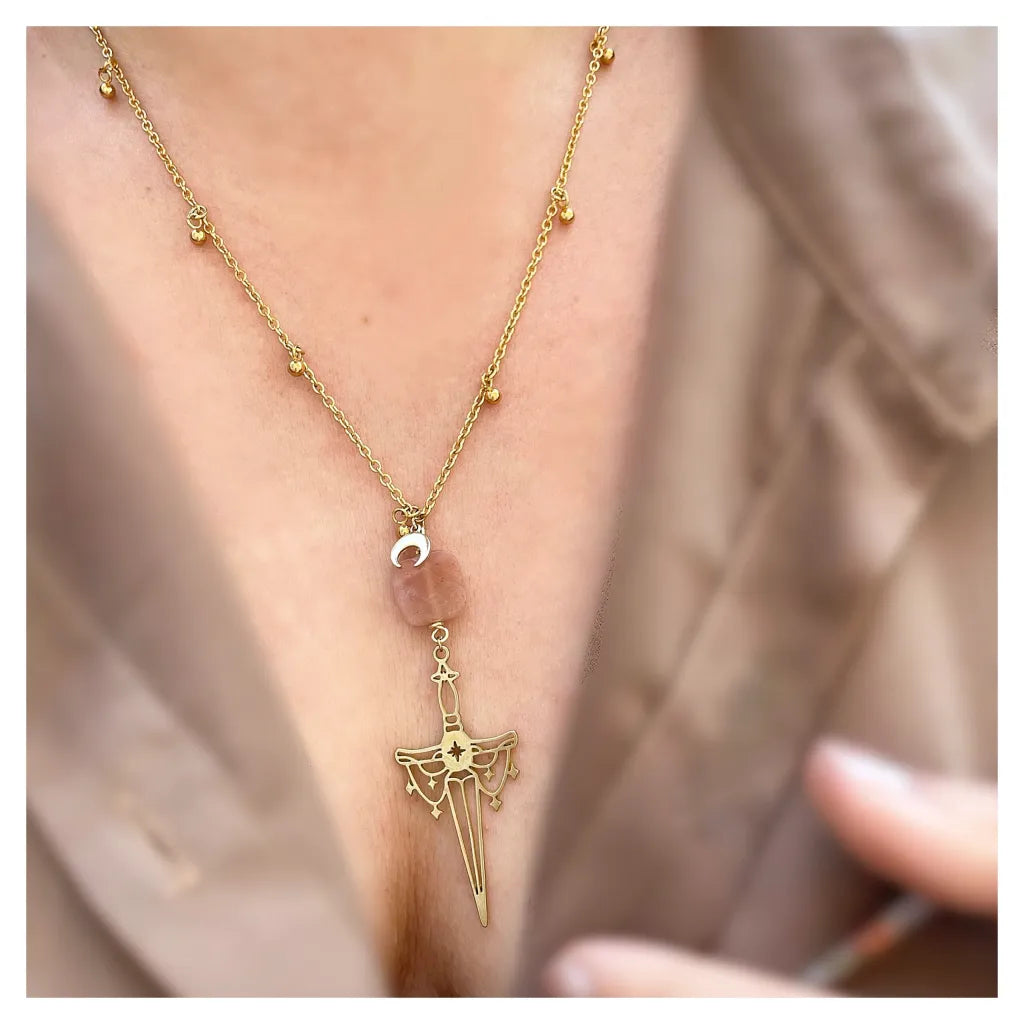 ATHAME – Le Collier (disponible également en Améthyste et Labradorite)