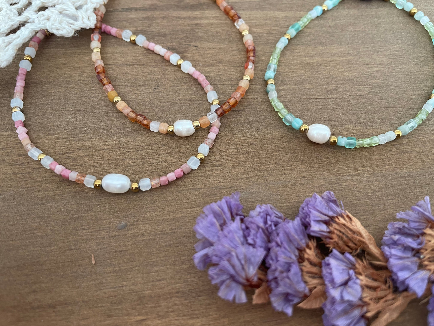 Trilogie d’Ostara – Bracelets Énergie, Douceur & Renouveau 🌿