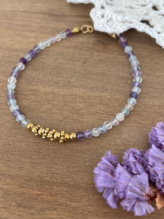 Bracelet Clarté d’Ostara – Fluorite 🌙