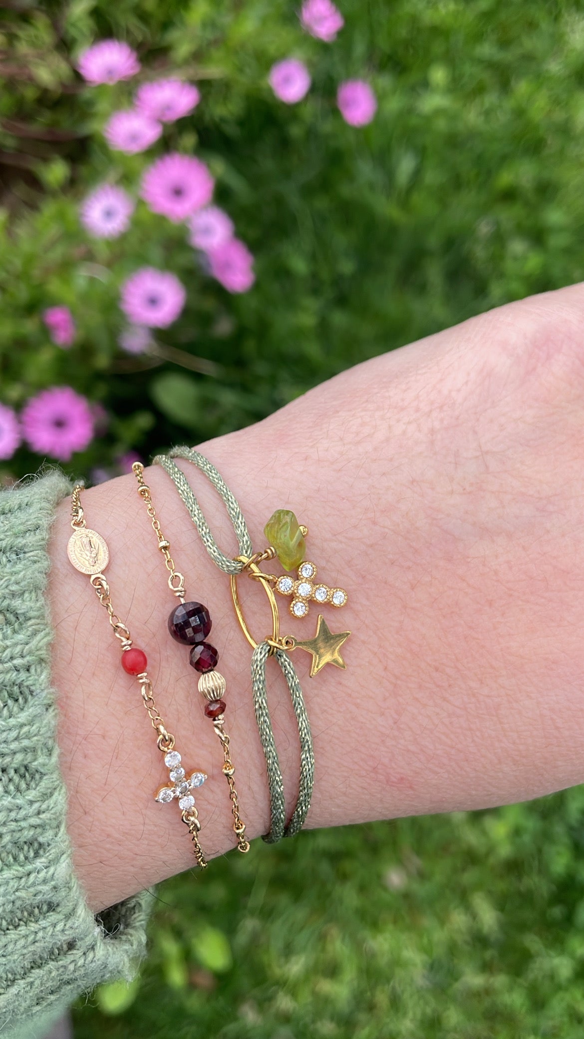 Bracelet Ostara – Talismans de Printemps & Pierres Naturelles 🌿